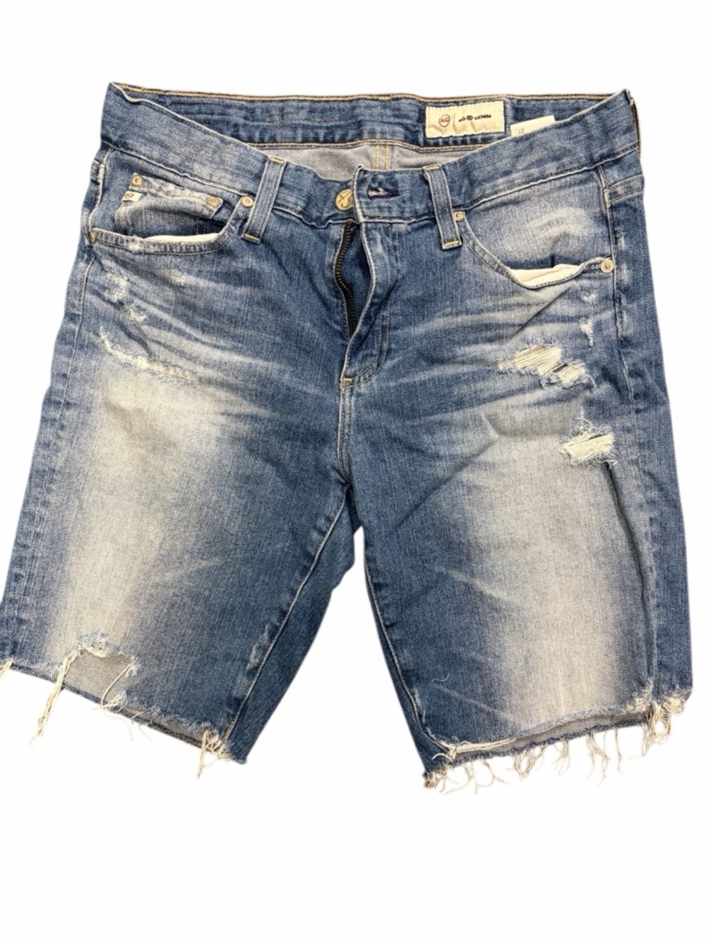 AG Adriano Goldschmied ED Light Wash  Denim Cutoff Shorts Size 27 jorts